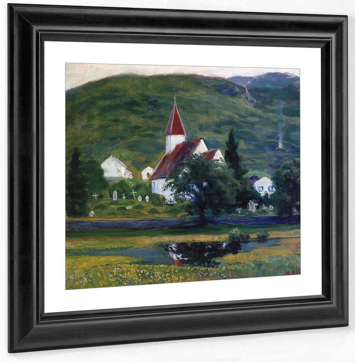 Alhus Church By Nicolai Astrup Fine Art Print