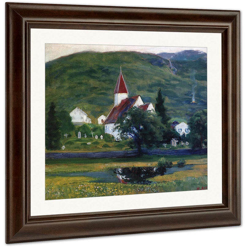 Alhus Church By Nicolai Astrup Fine Art Print