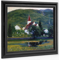 Alhus Church By Nicolai Astrup Fine Art Print