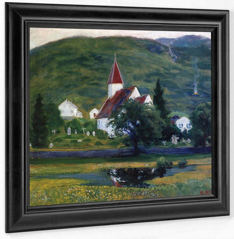 Alhus Church By Nicolai Astrup Fine Art Print