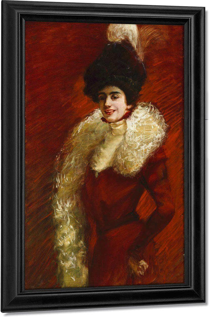 Alice Warder Garrett By Alice Pike Barney Fine Art Print