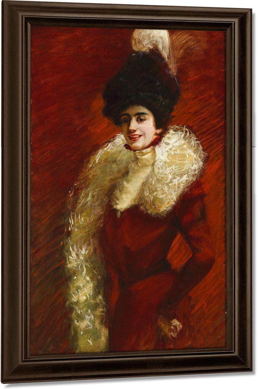 Alice Warder Garrett By Alice Pike Barney Fine Art Print