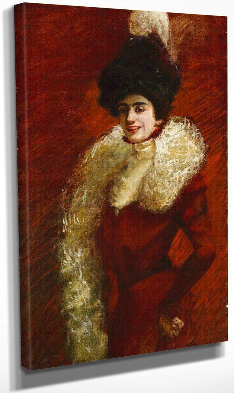 Alice Warder Garrett By Alice Pike Barney Fine Art Print