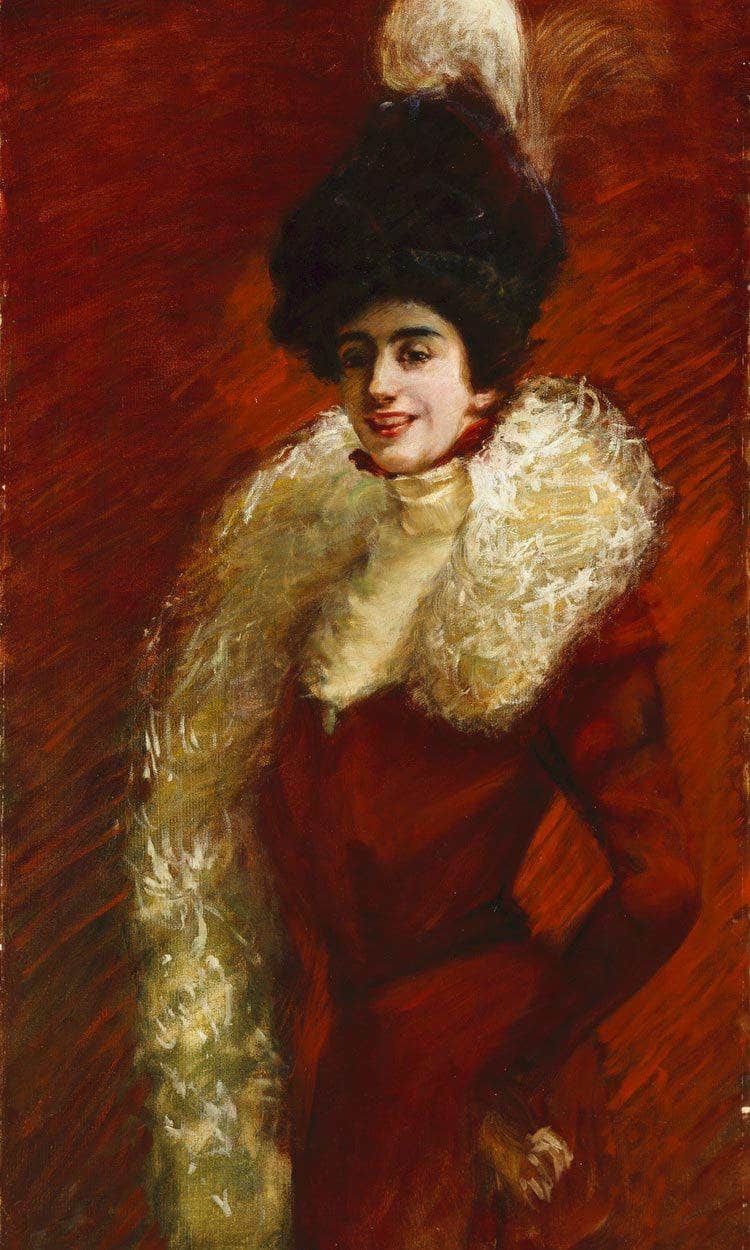 Alice Warder Garrett By Alice Pike Barney Fine Art Print
