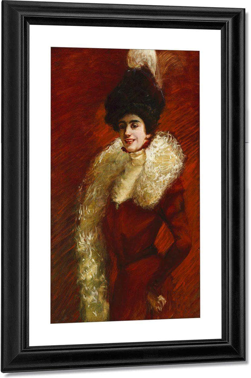 Alice Warder Garrett By Alice Pike Barney Fine Art Print
