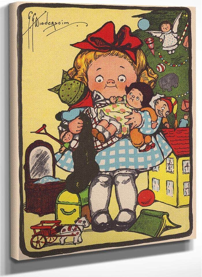 All This For Being Good! Illustrated By Grace G Drayton Fine Art Print