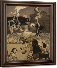 All Through Egypt Every Man Burns A Lamp Story Illustration By Arthur Rackham Fine Art Print