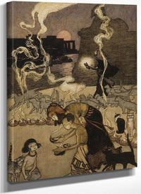 All Through Egypt Every Man Burns A Lamp Story Illustration By Arthur Rackham Fine Art Print