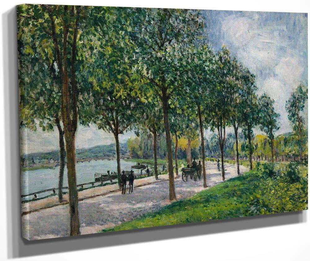Allee Of Chestnut Trees 1878 By Alfred Sisley Fine Art Print