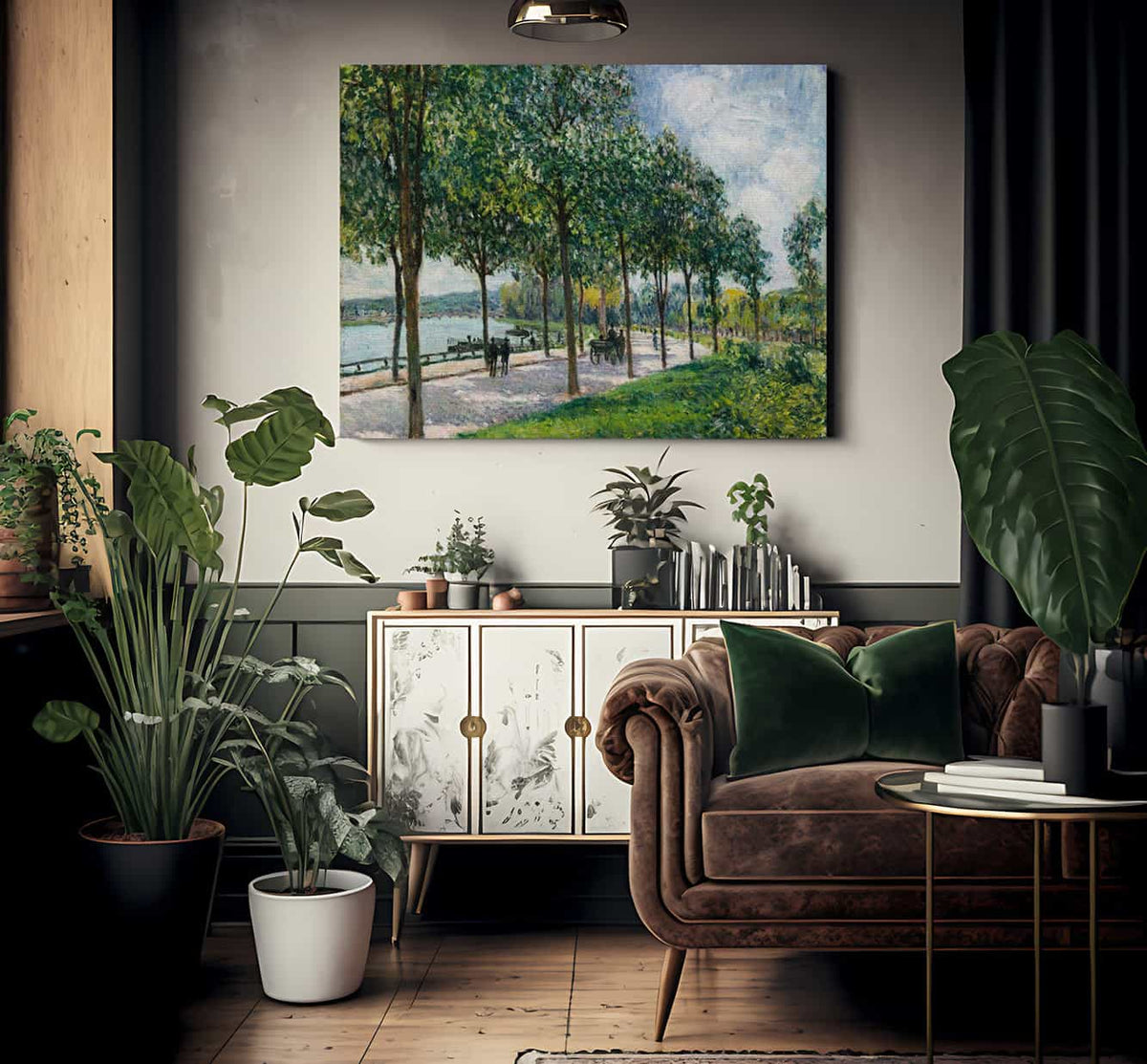 Allee Of Chestnut Trees 1878 By Alfred Sisley Fine Art Print