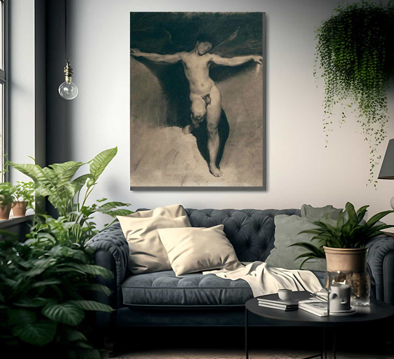 Allegorical Figure Of Envy By Eugene Delacroix Fine Art Print