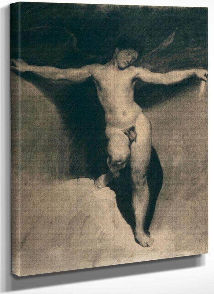 Allegorical Figure Of Envy By Eugene Delacroix Fine Art Print