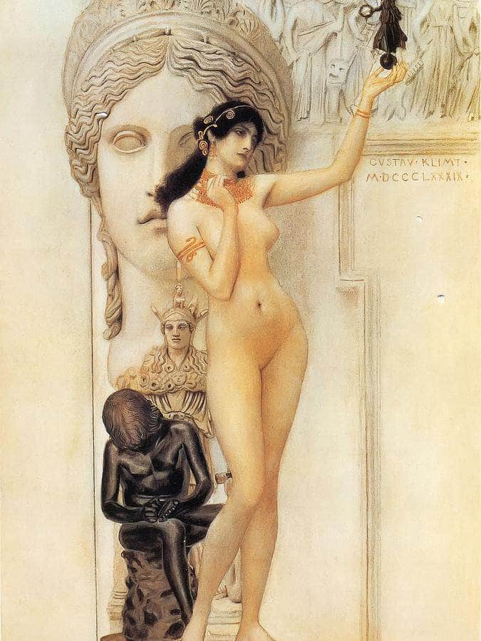 Allegory Of Sculpture, 1889 By Gustav Klimt Fine Art Print