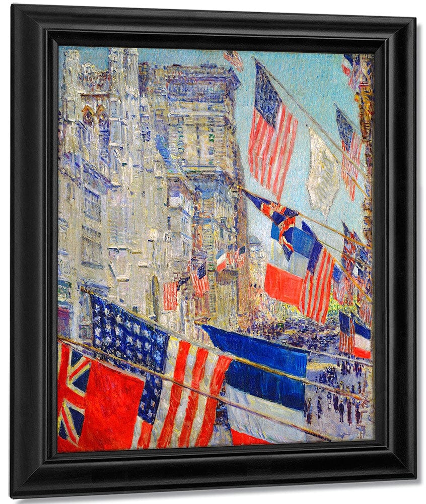 Allies Day May 1917 By Childe Hassam Fine Art Print