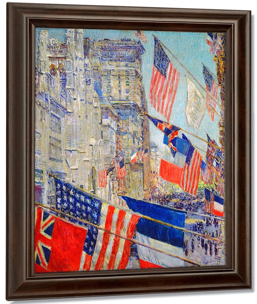 Allies Day May 1917 By Childe Hassam Fine Art Print