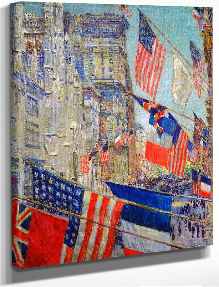 Allies Day May 1917 By Childe Hassam Fine Art Print
