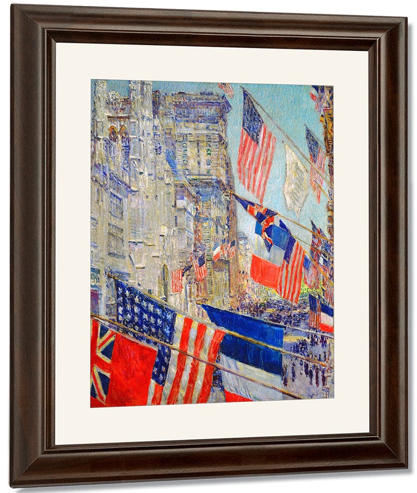 Allies Day May 1917 By Childe Hassam Fine Art Print