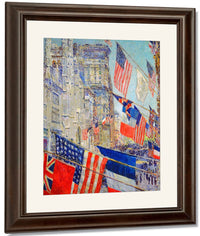 Allies Day May 1917 By Childe Hassam Fine Art Print