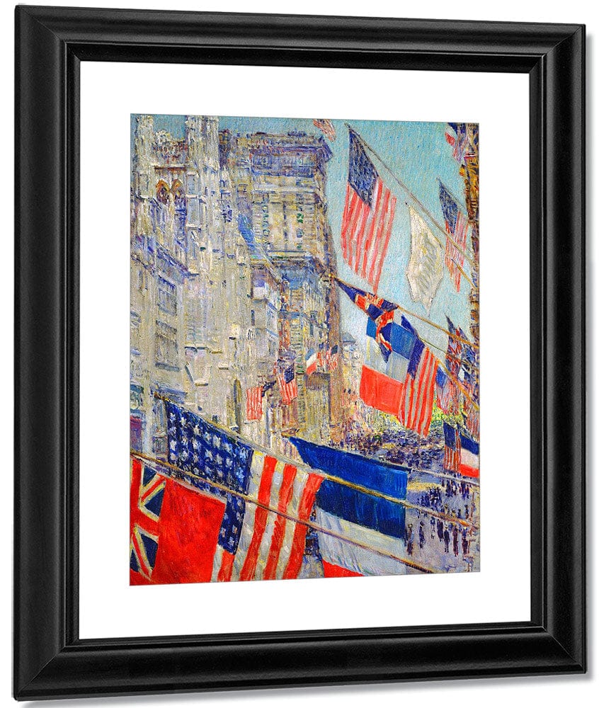 Allies Day May 1917 By Childe Hassam Fine Art Print