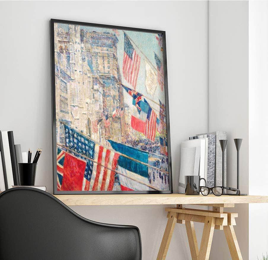 Allies Day, May 1917 Painting Frederick Childe Hassam Canvas Art Fine Art Print