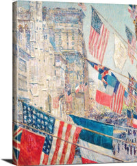 Allies Day, May 1917 Painting Frederick Childe Hassam Canvas Art Fine Art Print