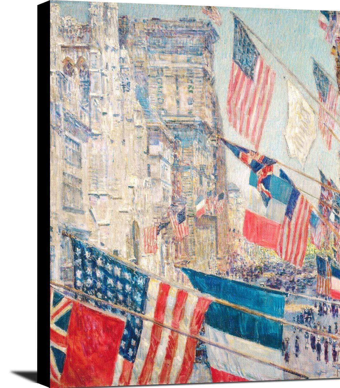 Allies Day, May 1917 Painting Frederick Childe Hassam Canvas Art Fine Art Print