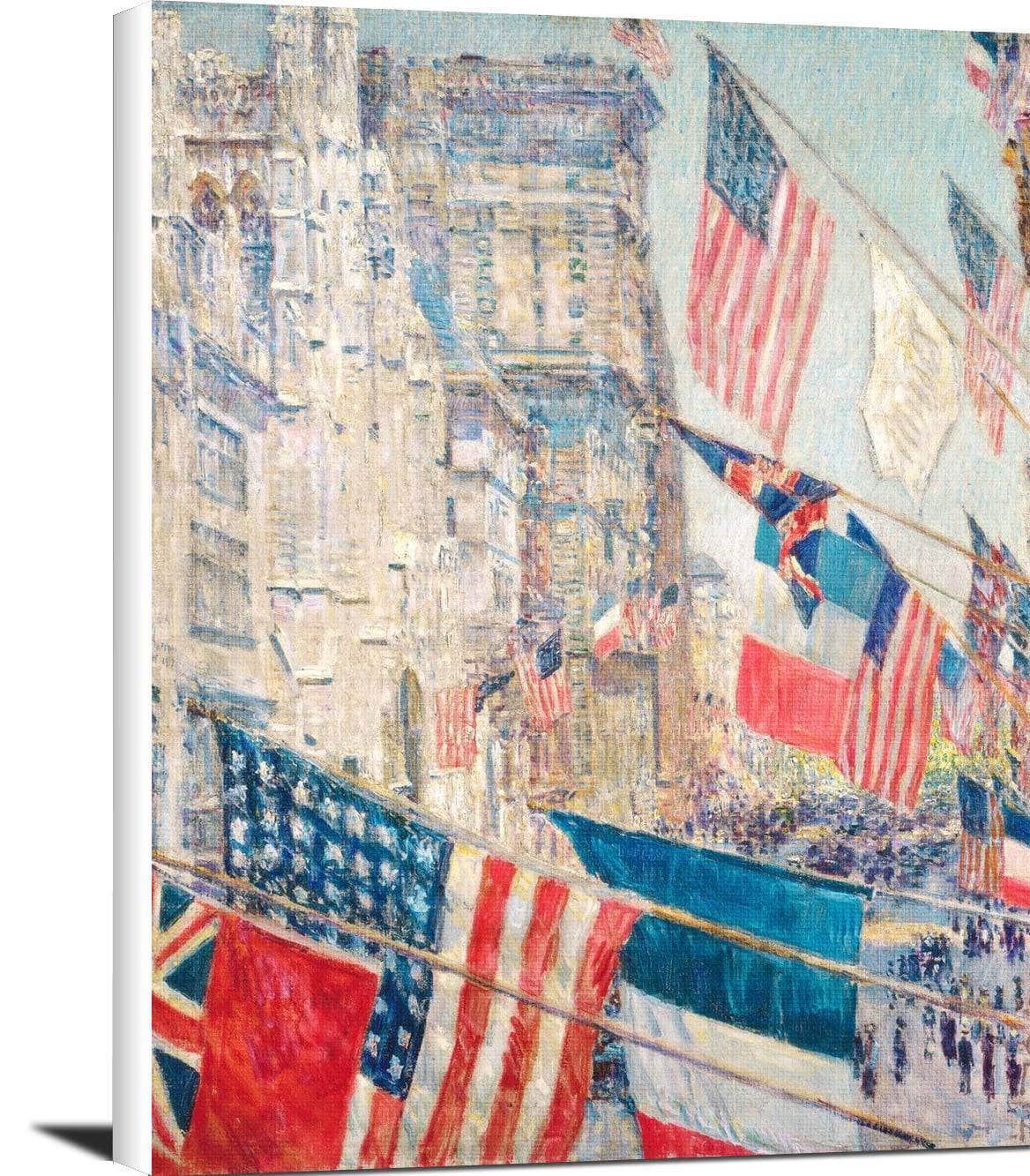 Allies Day, May 1917 Painting Frederick Childe Hassam Canvas Art Fine Art Print