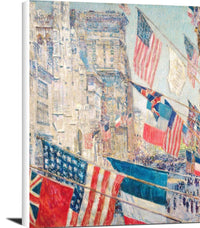 Allies Day, May 1917 Painting Frederick Childe Hassam Canvas Art Fine Art Print