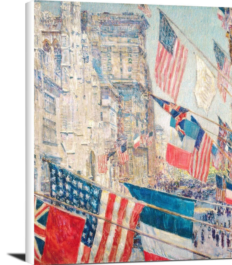 Allies Day, May 1917 Painting Frederick Childe Hassam Canvas Art Fine Art Print