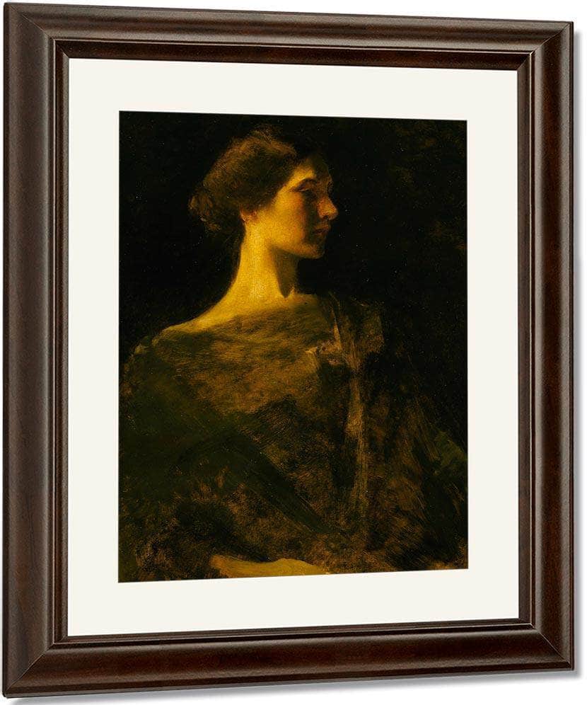 Alma By Thomas Wilmer Dewing Fine Art Print
