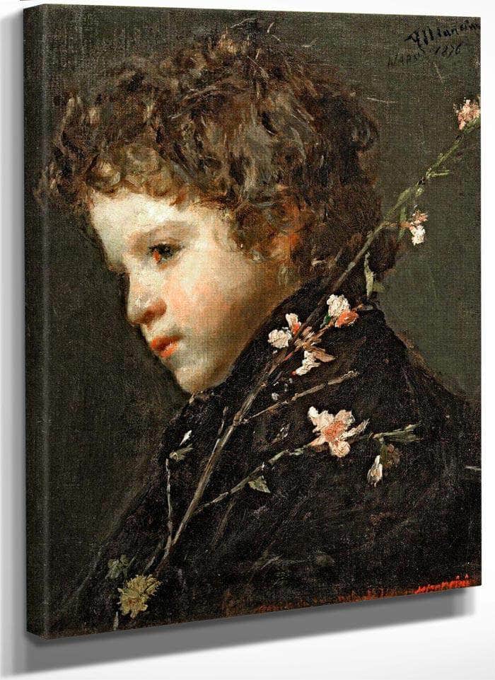 Almond Blossoms By Antonio Mancini Fine Art Print
