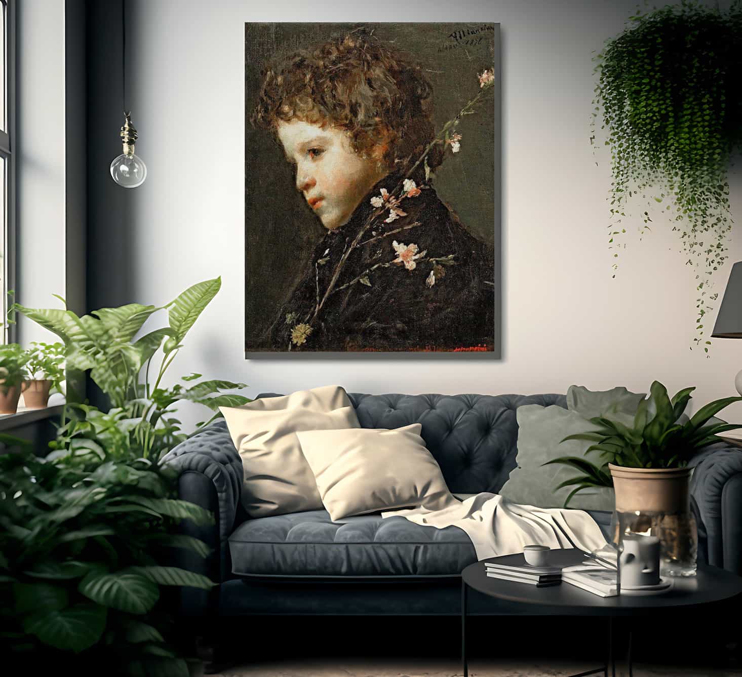 Almond Blossoms By Antonio Mancini Fine Art Print