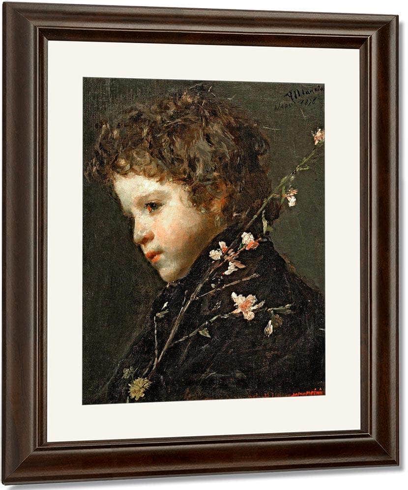 Almond Blossoms By Antonio Mancini Fine Art Print