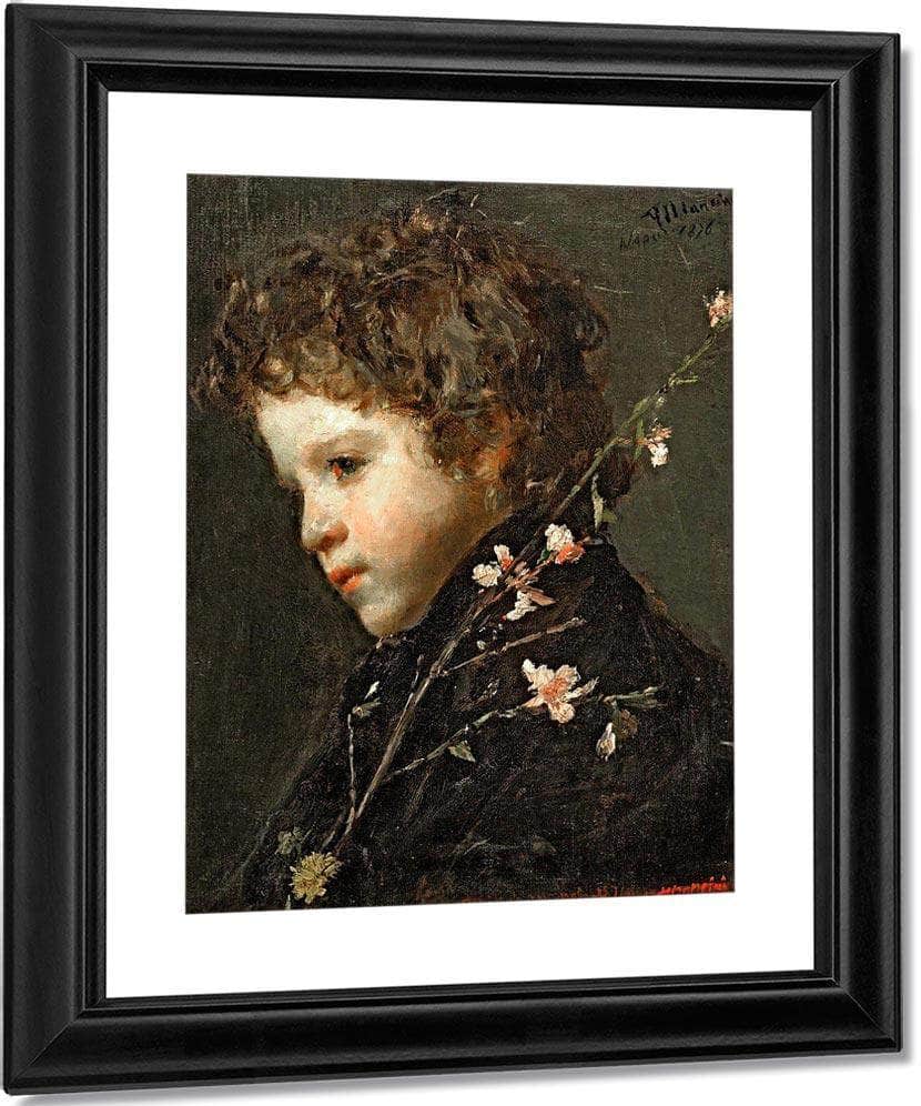 Almond Blossoms By Antonio Mancini Fine Art Print