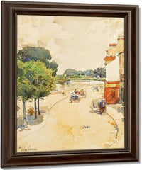 Along The Seine, Bougival By Childe Hassam Fine Art Print