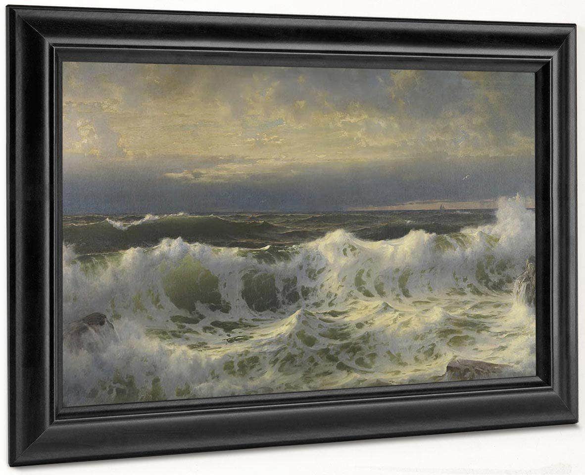 Along The Shore By William Trost Richards Fine Art Print