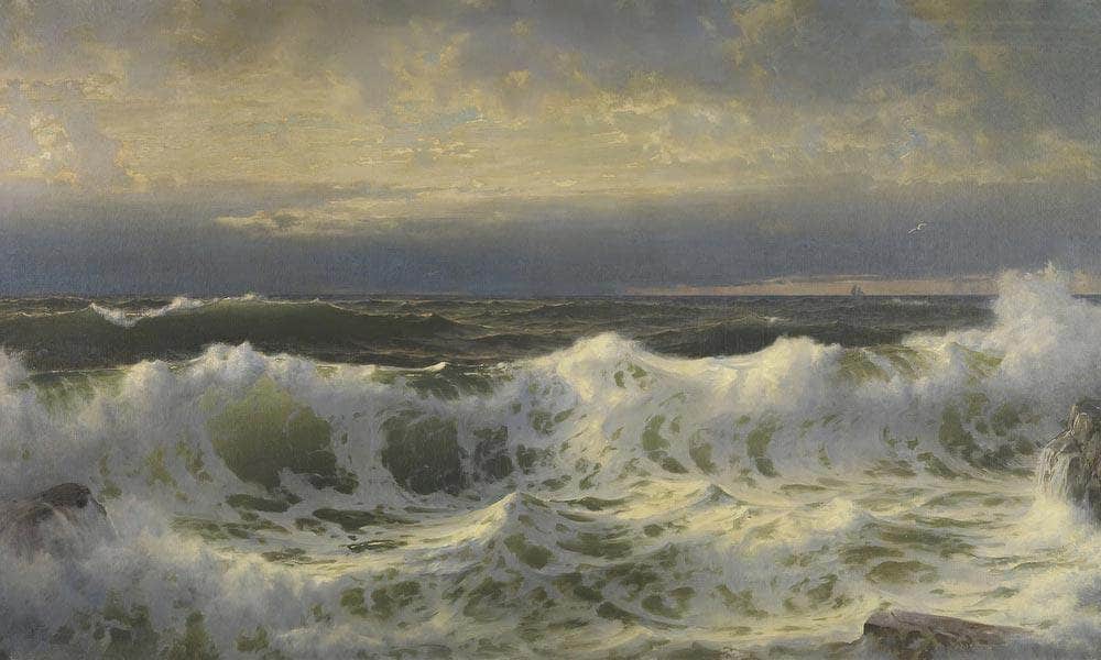 Along The Shore By William Trost Richards Fine Art Print