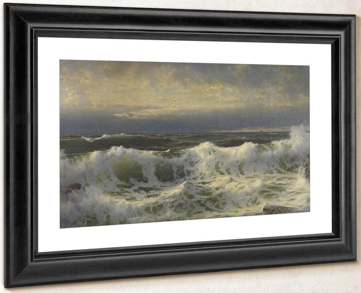 Along The Shore By William Trost Richards Fine Art Print