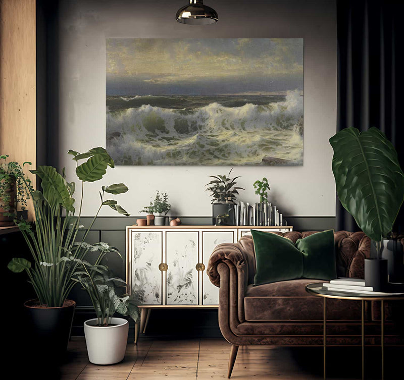 Along The Shore By William Trost Richards Fine Art Print