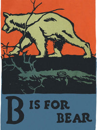 Alphabet B Is For Bear By C.B. Falls Fine Art Print