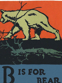 Alphabet B Is For Bear By C.B. Falls Fine Art Print