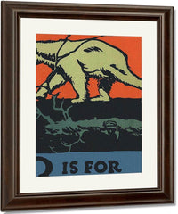 Alphabet B Is For Bear By C.B. Falls Fine Art Print