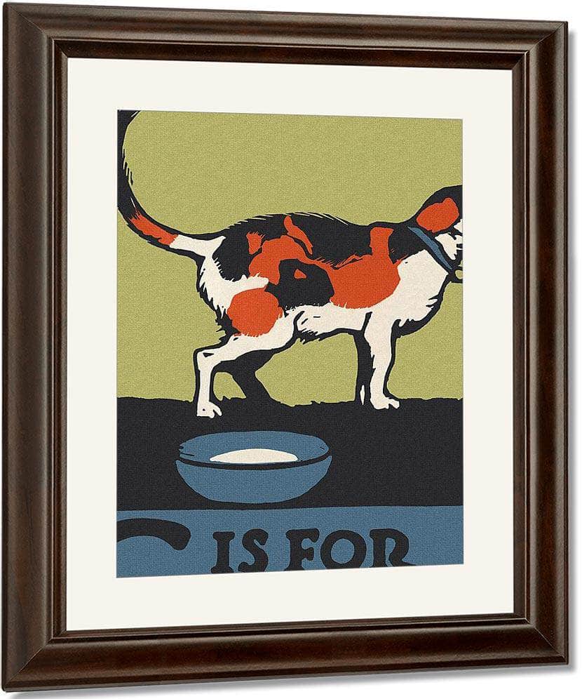 Alphabet  C Is For Cat By C.B. Falls Fine Art Print