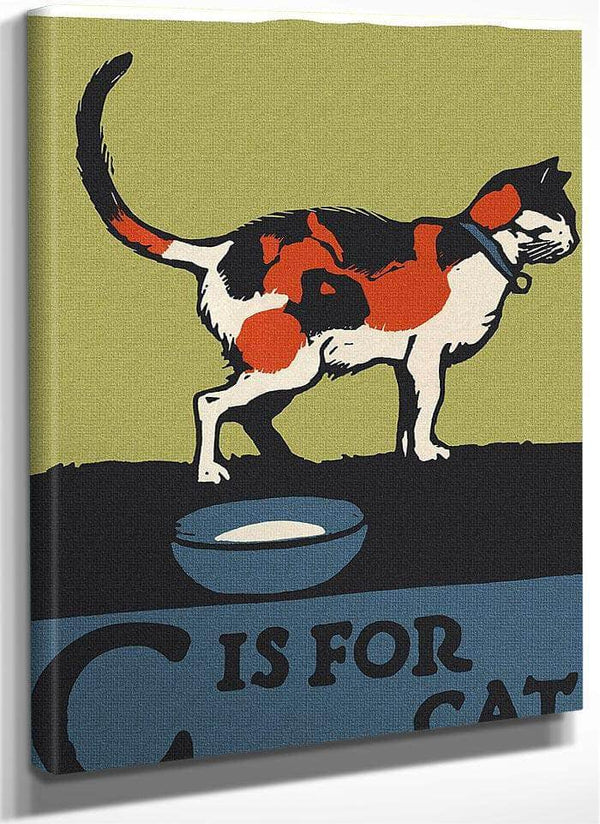 Alphabet  C Is For Cat By C.B. Falls Fine Art Print