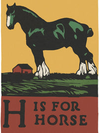 Alphabet H Is For Horse By C.B. Falls Fine Art Print