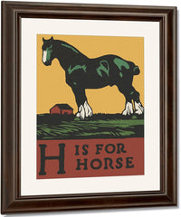 Alphabet H Is For Horse By C.B. Falls Fine Art Print