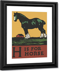 Alphabet H Is For Horse By C.B. Falls Fine Art Print