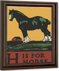 Alphabet H Is For Horse By C.B. Falls Fine Art Print