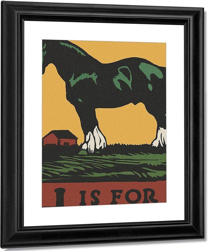 Alphabet H Is For Horse By C.B. Falls Fine Art Print