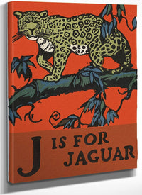 Alphabet J Is For Jaguar By C.B. Falls Fine Art Print